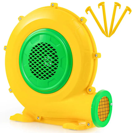 480W Air Blower Air Pump Fan with Convenient Handle and Ground Stakes-480W - Yellow - Air Blowers