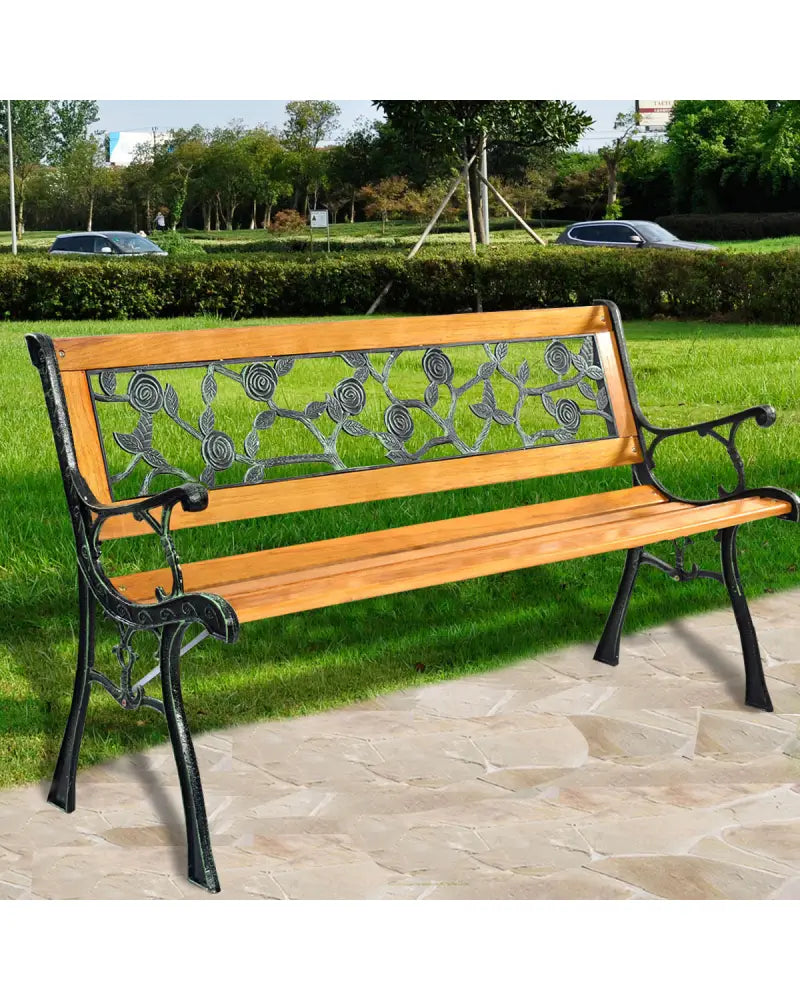 49 1/2 Inch Patio Park Garden Porch Chair Bench - Outdoor Benches