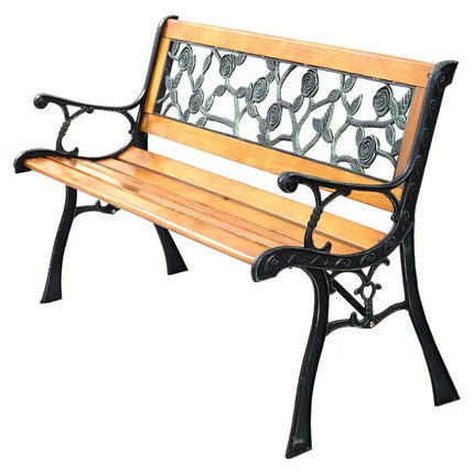 49 1/2 Inch Patio Park Garden Porch Chair Bench - Oasis Home Essentials