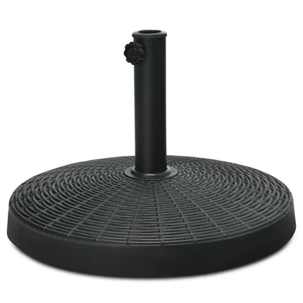 49 LBS Patio Resin Umbrella Base Stand for Outdoor - Black - Outdoor Umbrella Bases