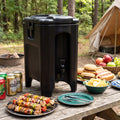4.4 Gallons Insulated Beverage Dispenser with Ergonomic Handles Set of 2-Black