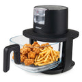 4.5L Glass Air Fryer with Steam Frying Mode-Black