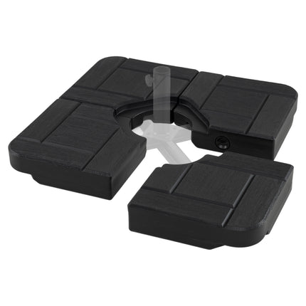4-Piece 188 LBS Cantilever Offset Patio Umbrella Base-Black