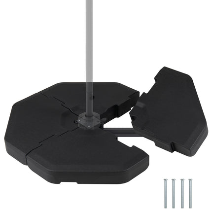 4 Pieces Patio Cantilever Offset Umbrella Weights Base Plate Set
