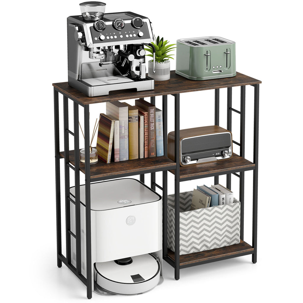 4-Tier Heavy-Duty Kitchen Baker's Rack- Brown