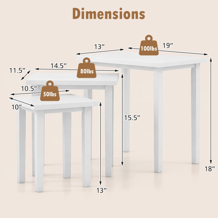 4-in-1 Convertible Folding Sofa Bed and 3-Piece Side Table Set