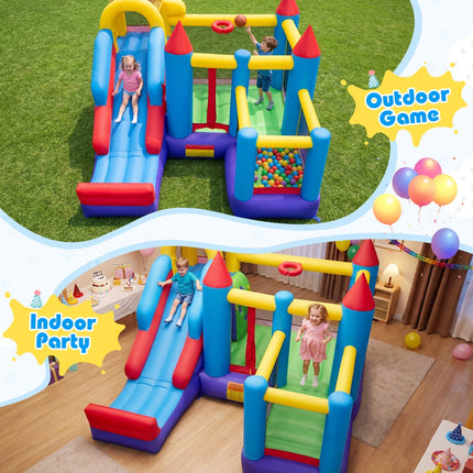 4-in-1 Inflatable Bounce Castle without Blower