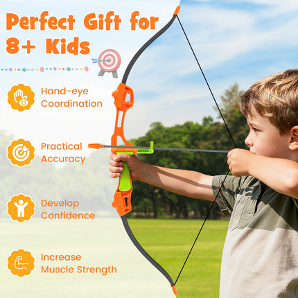 4 in 1 Throwing Target Set Kids Throwing Game with Bristle Target and 3 Throwing axes