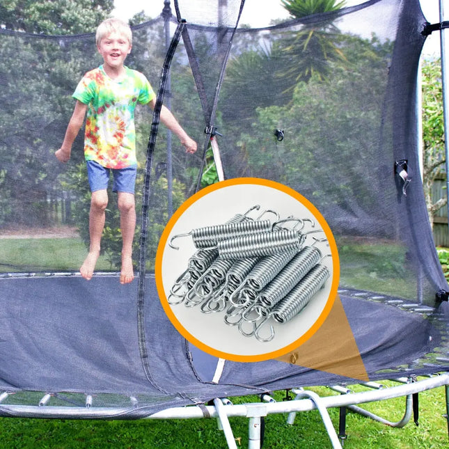 5.5 Inch Rustproof Galvanized Steel Replacement Trampoline Elasticity Springs - Silver - Trampoline Accessories