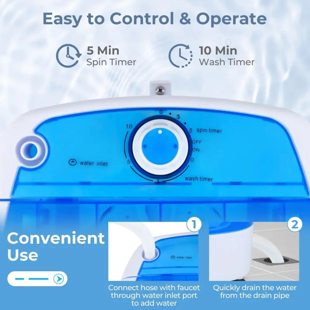 5.5 lbs Portable Semi Auto Washing Machine Costway