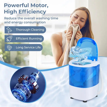 5.5 lbs Portable Semi Auto Washing Machine Costway