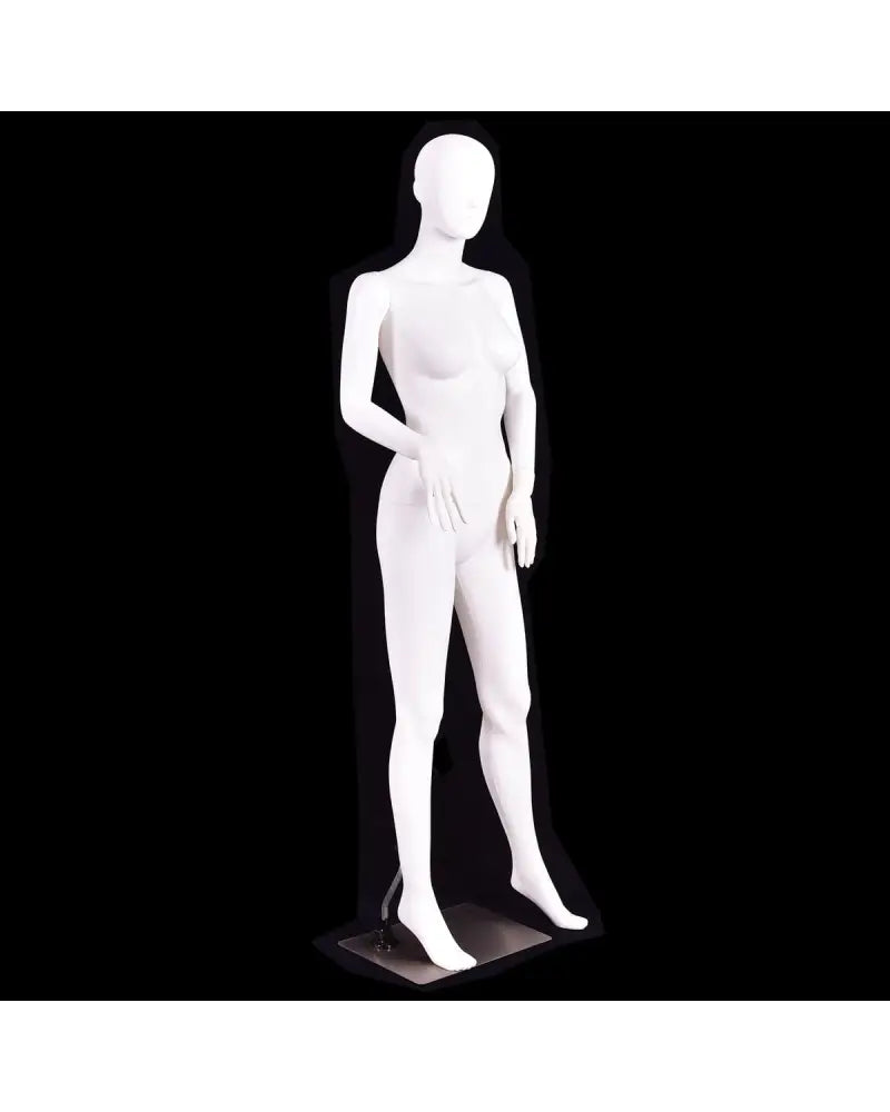 5.8 Feet Plastic Female Mannequin Adjustable Detachable Manikin with Metal Stand - Home Accessories
