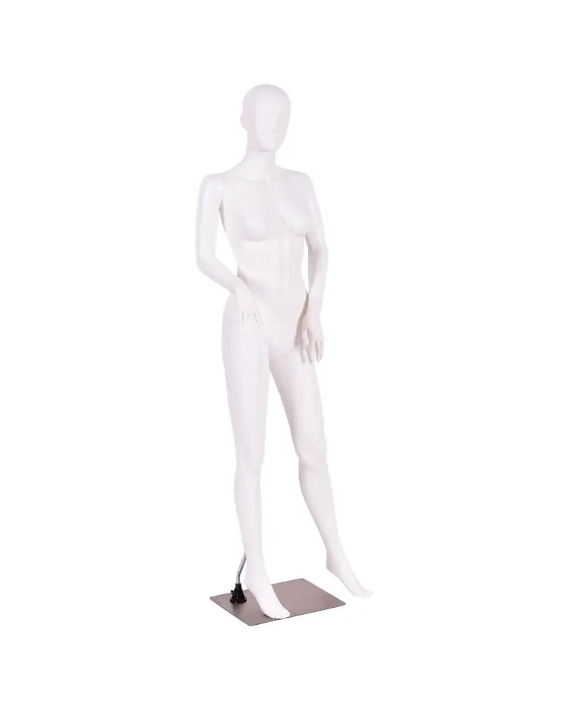 5.8 Feet Plastic Female Mannequin Adjustable Detachable Manikin with Metal Stand - Home Accessories
