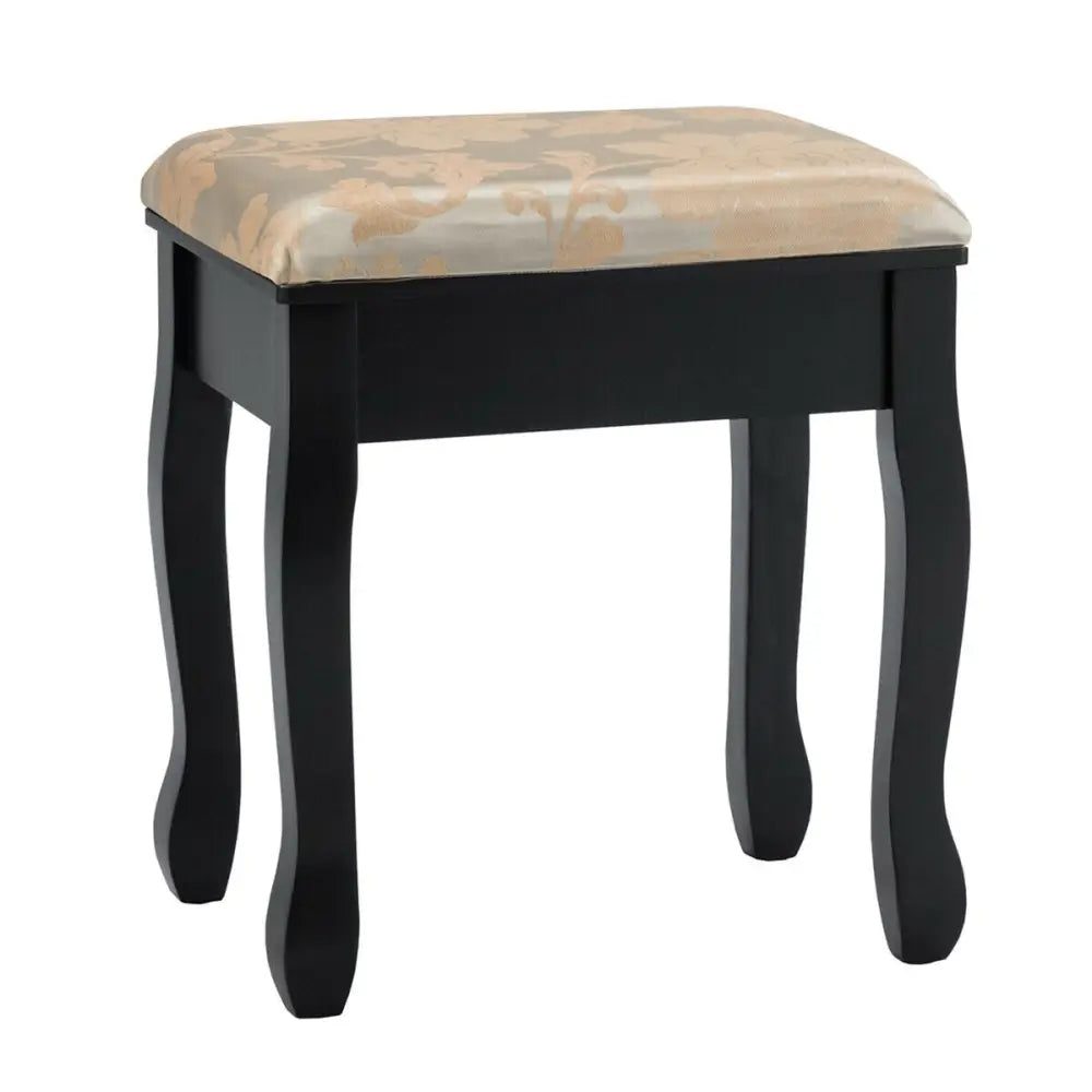 5 Drawers Removable Box Makeup Dressing Vanity Set-Black Costway