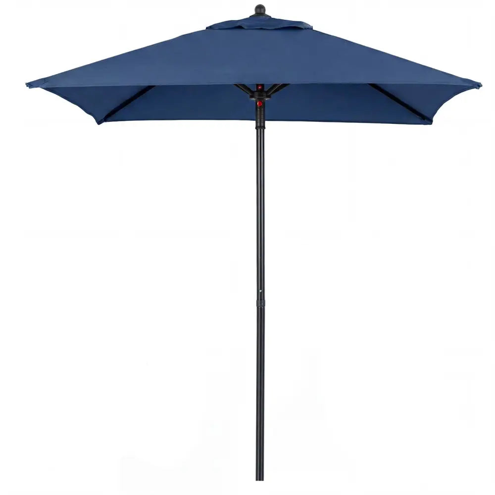 5 Feet Patio Square Market Table Umbrella Shelter with 4 Sturdy Ribs-Navy - Navy - Outdoor Umbrellas