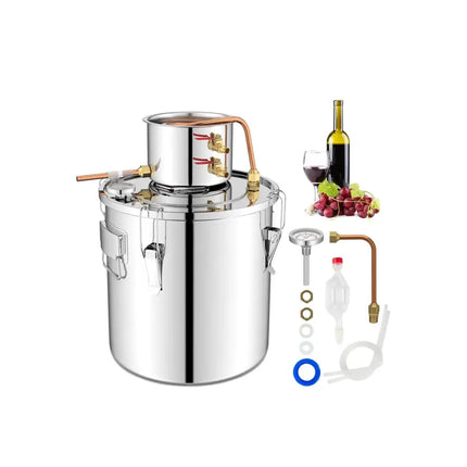 5 Gal 40 L Water Juicer Maker with 2 Stainless Steel Pots-5 Gal Costway