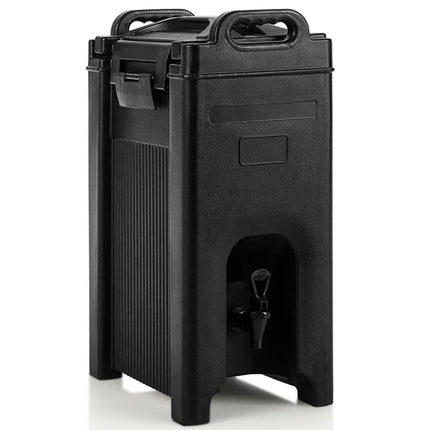 5 Gallon Insulated Beverage Server Dispenser - Black - Water Dispensers