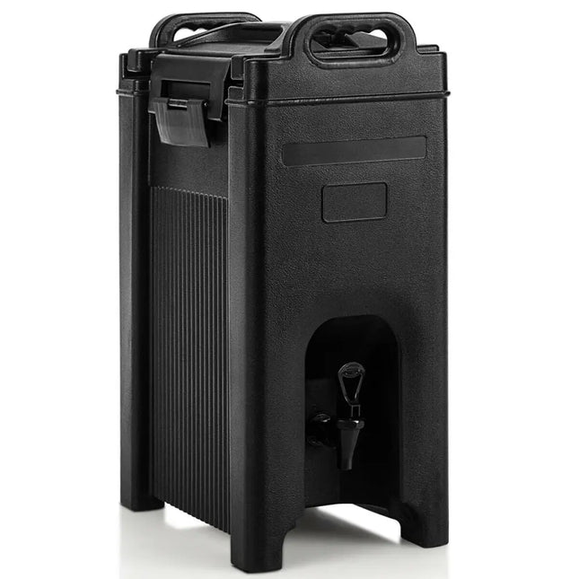 5 Gallon Insulated Beverage Server Dispenser - Black - Water Dispensers