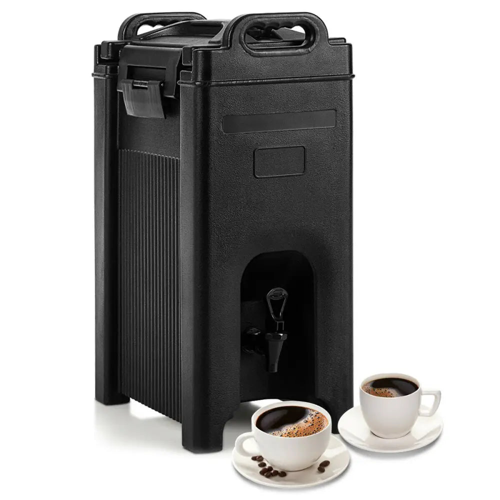 5 Gallon Insulated Beverage Server Dispenser - Black - Water Dispensers