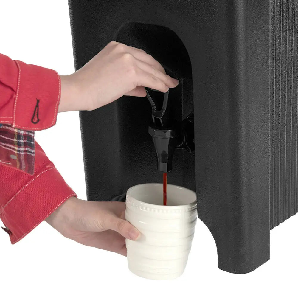 5 Gallon Insulated Beverage Server Dispenser - Black - Water Dispensers