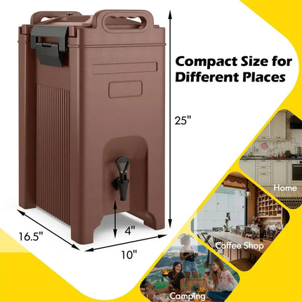 5 Gallon Insulated Beverage Server Dispenser-Coffee Costway