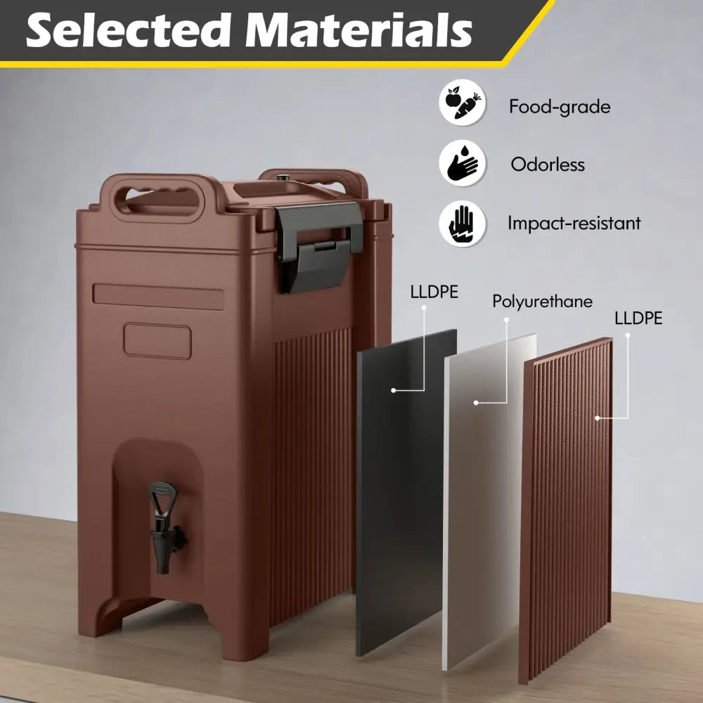 5 Gallon Insulated Beverage Server Dispenser-Coffee - Coffee - Water Dispensers