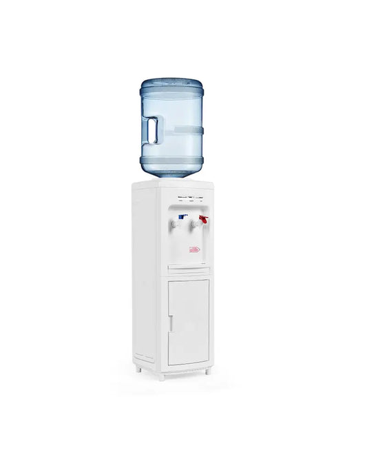 5 Gallons Hot and Cold Water Cooler Dispenser with Child Safety Lock - White - Water Dispensers