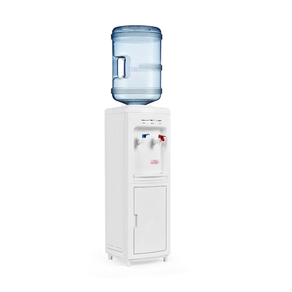 5 Gallons Hot and Cold Water Cooler Dispenser with Child Safety Lock - White - Water Dispensers