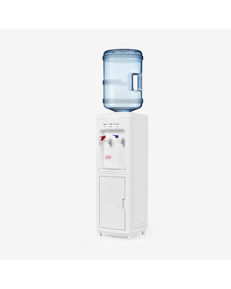 5 Gallons Hot and Cold Water Cooler Dispenser with Child Safety Lock - White - Water Dispensers