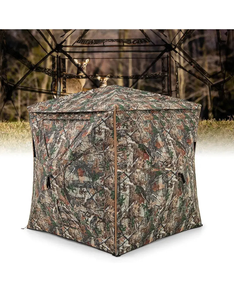 5-IN-1 Detachable Hunting Blind for 2-3 People with Skylight - Camouflage - Tents