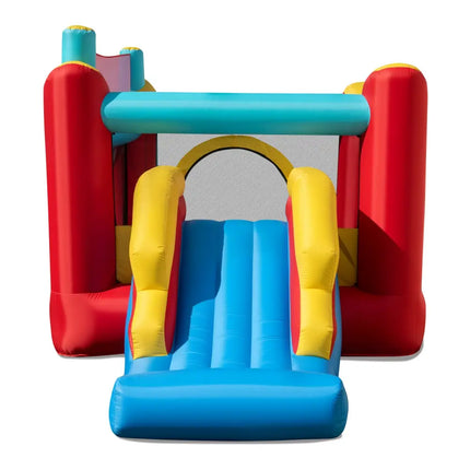 5-in-1 Ice Cream Inflatable Bounce House with Ball Pit and Slide with 480W Blower - Multicolor - Bounce House