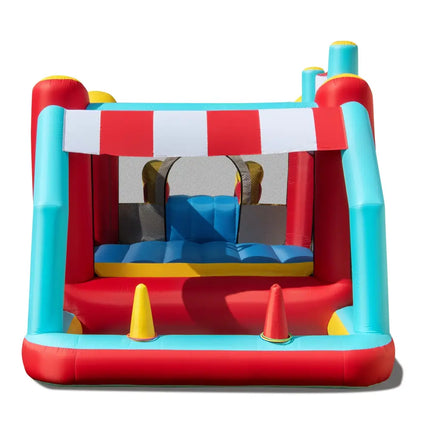 5-in-1 Ice Cream Inflatable Bounce House with Ball Pit and Slide with 520W Blower - Multicolor - Bounce House