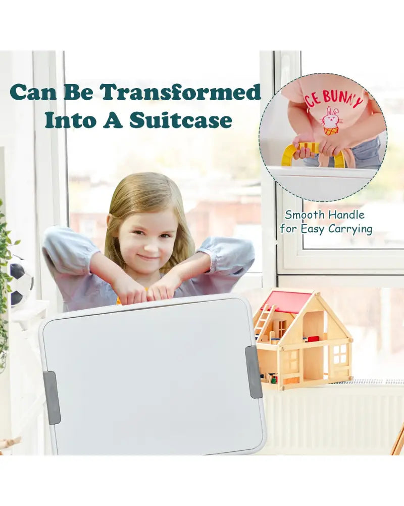 5-in-1 Kids Activity Table Set - White - Kids Table & Chair Sets
