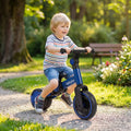 5-In-1 Toddler Bike Kids Balance Bike with Removable Pedals-Blue - Blue - Balance Bikes