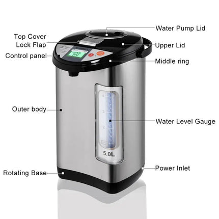 5-liter Electric LCD Water Boiler and Warmer Costway