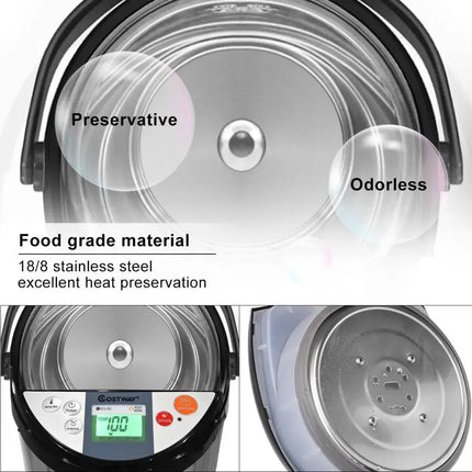 5-liter Electric LCD Water Boiler and Warmer Costway