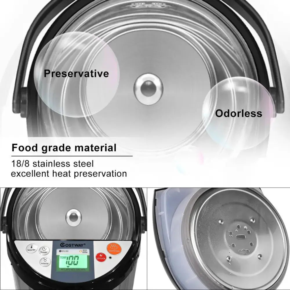 5-liter Electric LCD Water Boiler and Warmer Costway