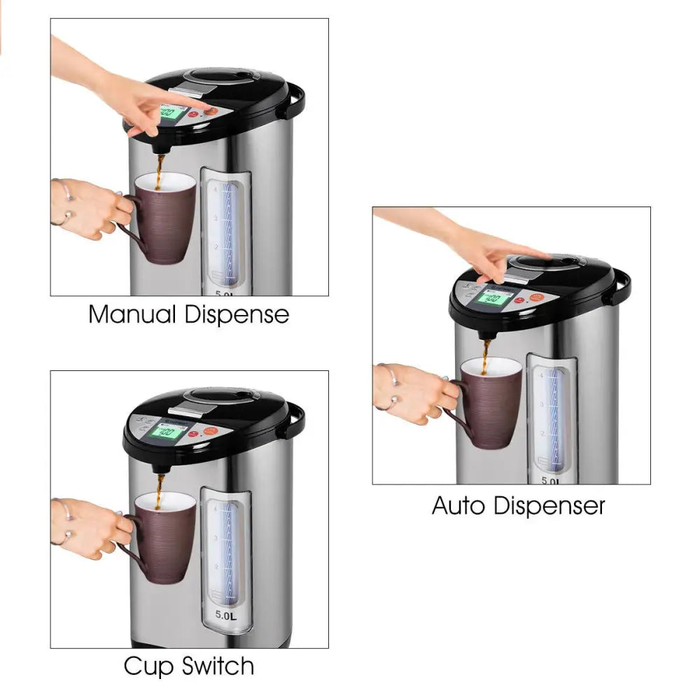 5-liter Electric LCD Water Boiler and Warmer - Water Dispensers