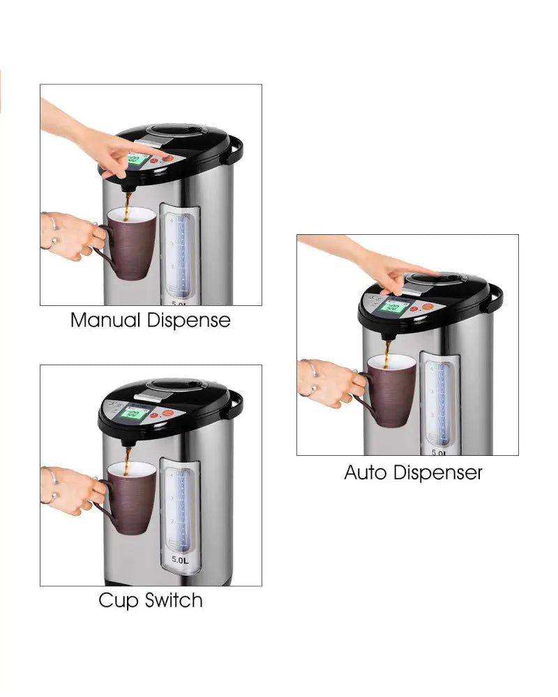 5-liter Electric LCD Water Boiler and Warmer - Water Dispensers