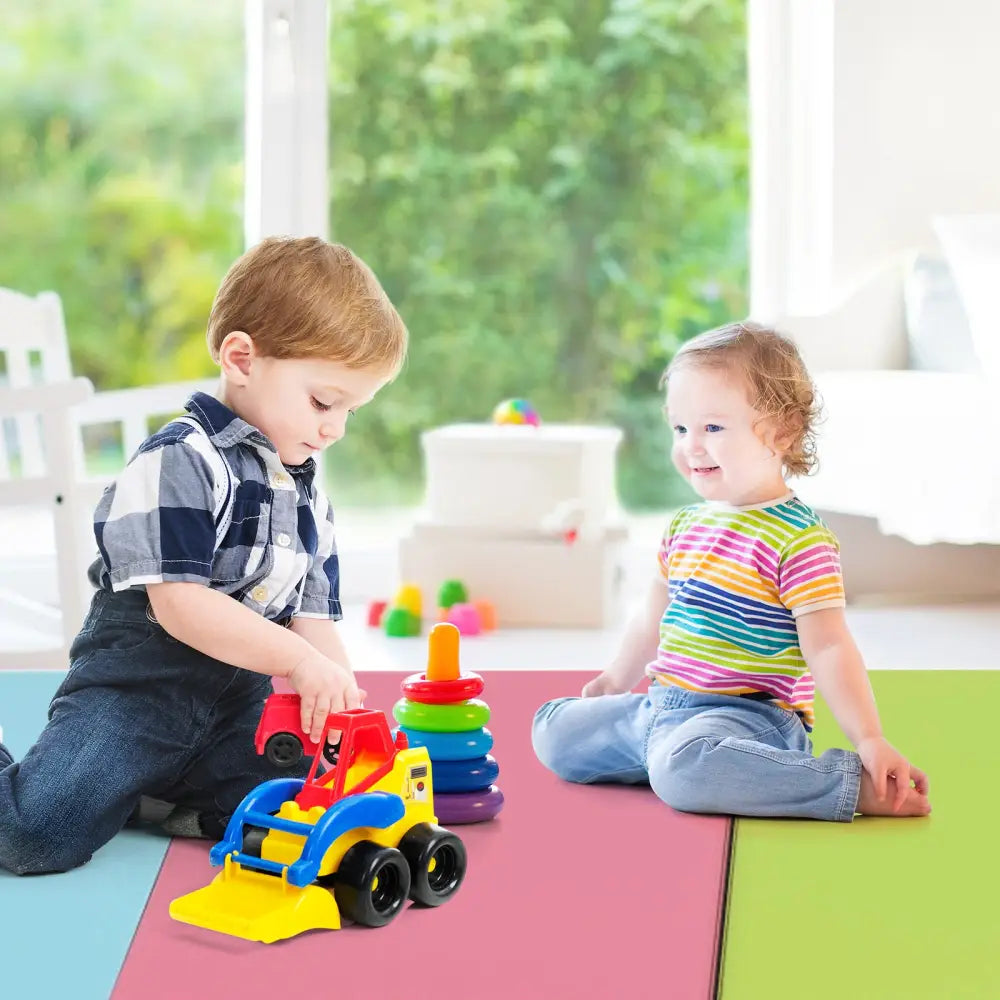 5-Panel Folding Gymnastics Mat for Kids-Green - Green - Yoga & Gym Mats