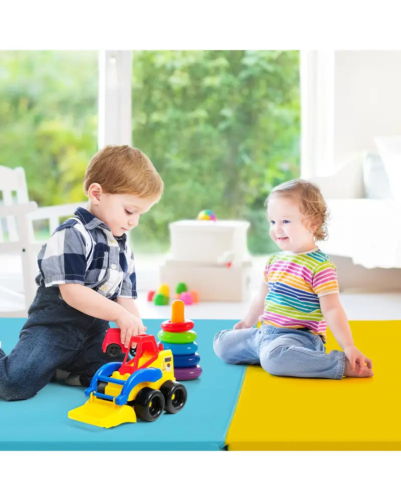 5-Panel Folding Gymnastics Mat for Kids-Red - Red - Yoga & Gym Mats