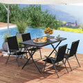 5-Piece Foldable Outdoor Dining Set for Backyard Garden Deck - Patio Dining Sets