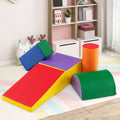 5-Piece Kids Climb and Crawl Activity Playset-Multicolor - Multicolor - Climbers & Slides
