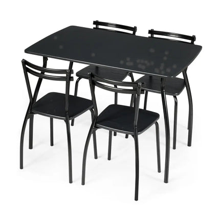 5 Pieces Dining Table Set with 4 Chairs Costway