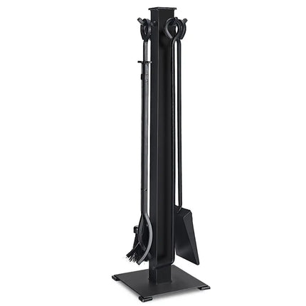5 Pieces Fireplace Iron Fire Place Tool Set - Black - Fireplace Tools