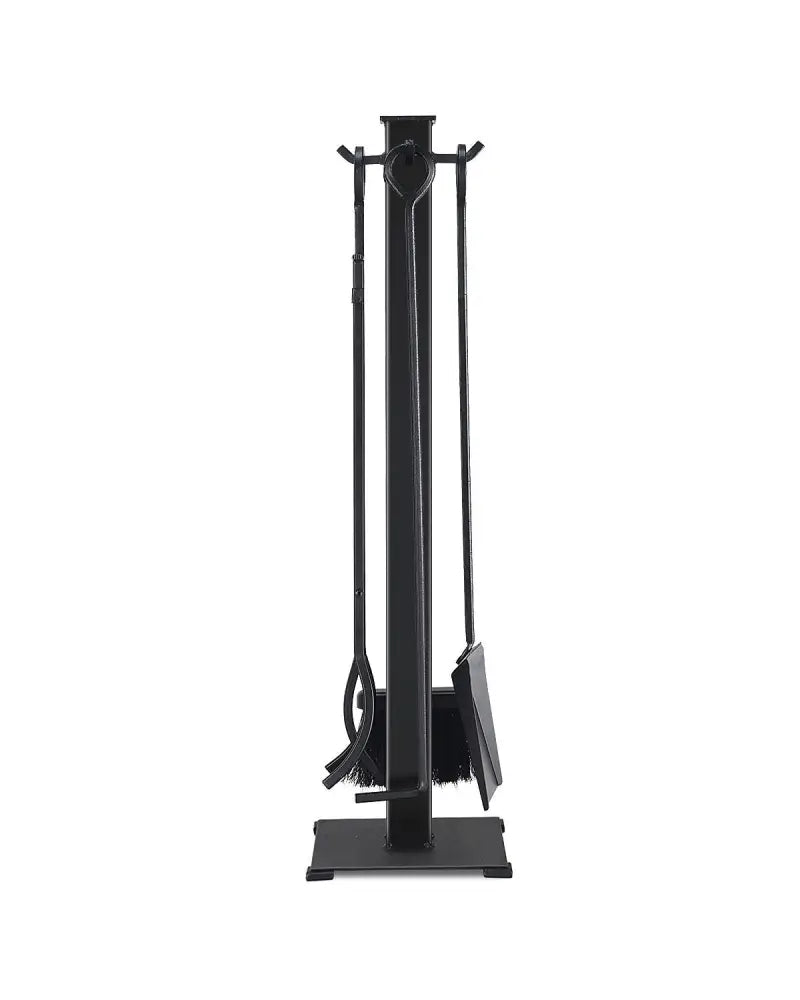 5 Pieces Fireplace Iron Fire Place Tool Set - Black - Fireplace Tools