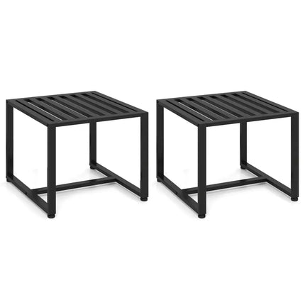 5 Pieces Living Room Set with 2 Accent Chairs and 2 Coffee Tables-Gray - Black & Gray - Sofas & Loveseats