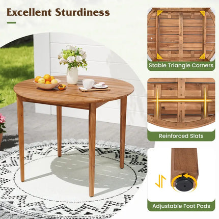 5 Pieces Patio Dining Set with Cushions and PE Rattan Backrest for Garden and Backyard - Gray - Patio Dining Sets