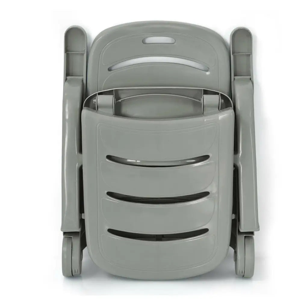 5 Position Adjustable Folding Lounger Chaise Chair-Gray - Gray - Outdoor Chaise Lounges