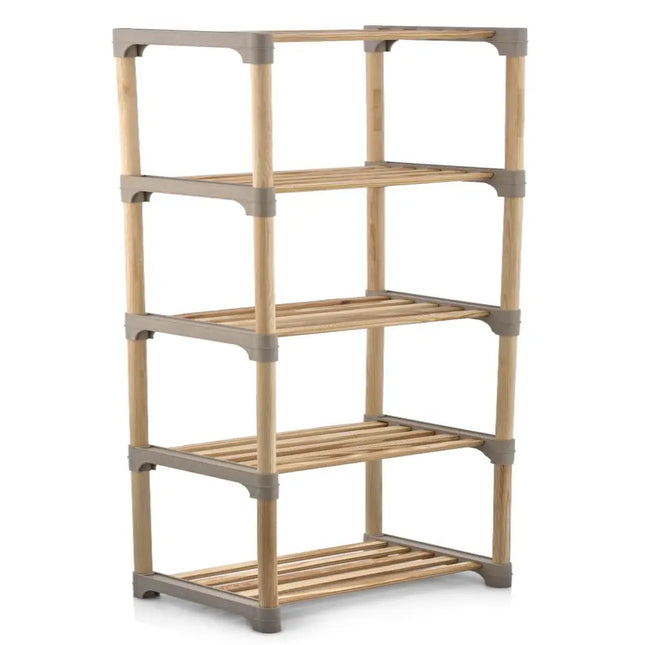 5-Tier Bookshelf with Open Shelves for Home Office and Bathroom-5-Tier Costway